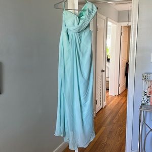 Light blue chiffon formal dress